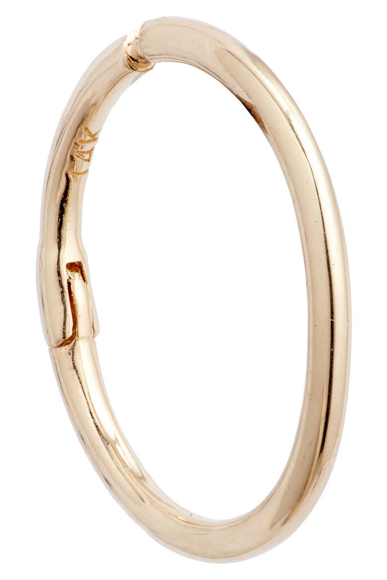 Classique Single Clicker Hoop Earring, Alternate, color, YELLOW GOLD