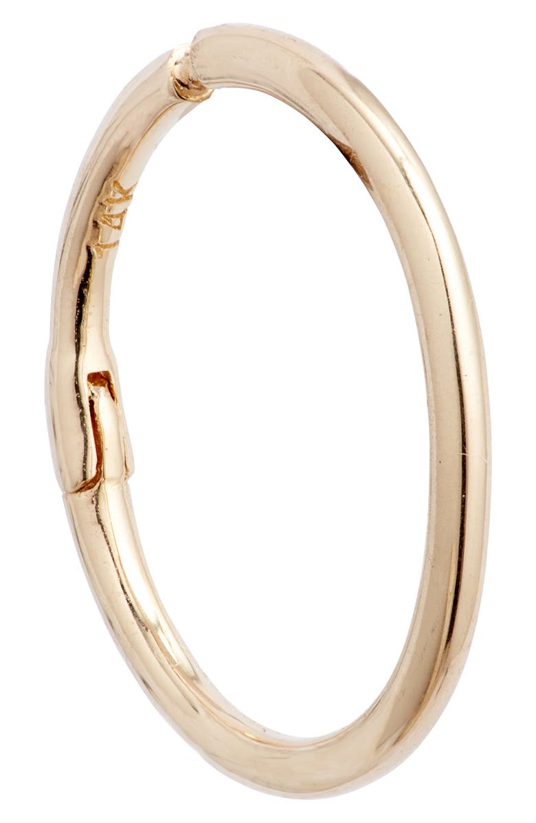 Anzie Mel Soldera Single Hoop Earring, Alternate, color, Yellow Gold