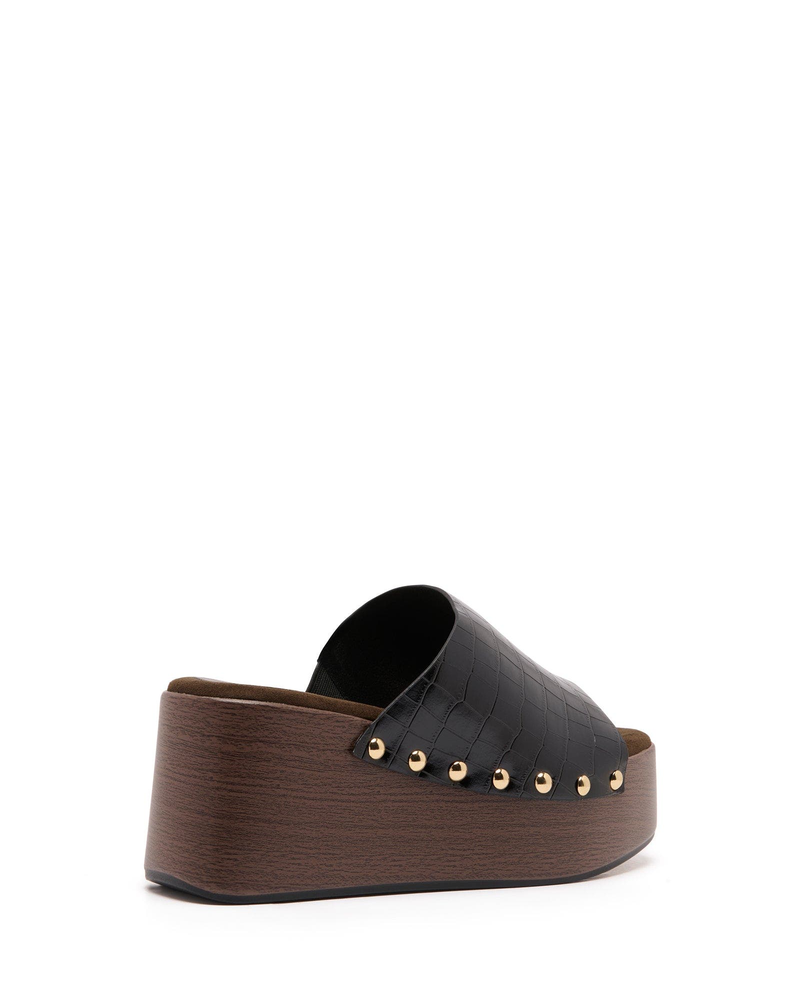 Imani Round Toe Imani Platform Clog, Alternate, color, Black Croc Pu