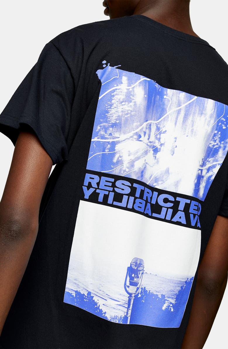 Topman Restricted Graphic Tee, Alternate, color,