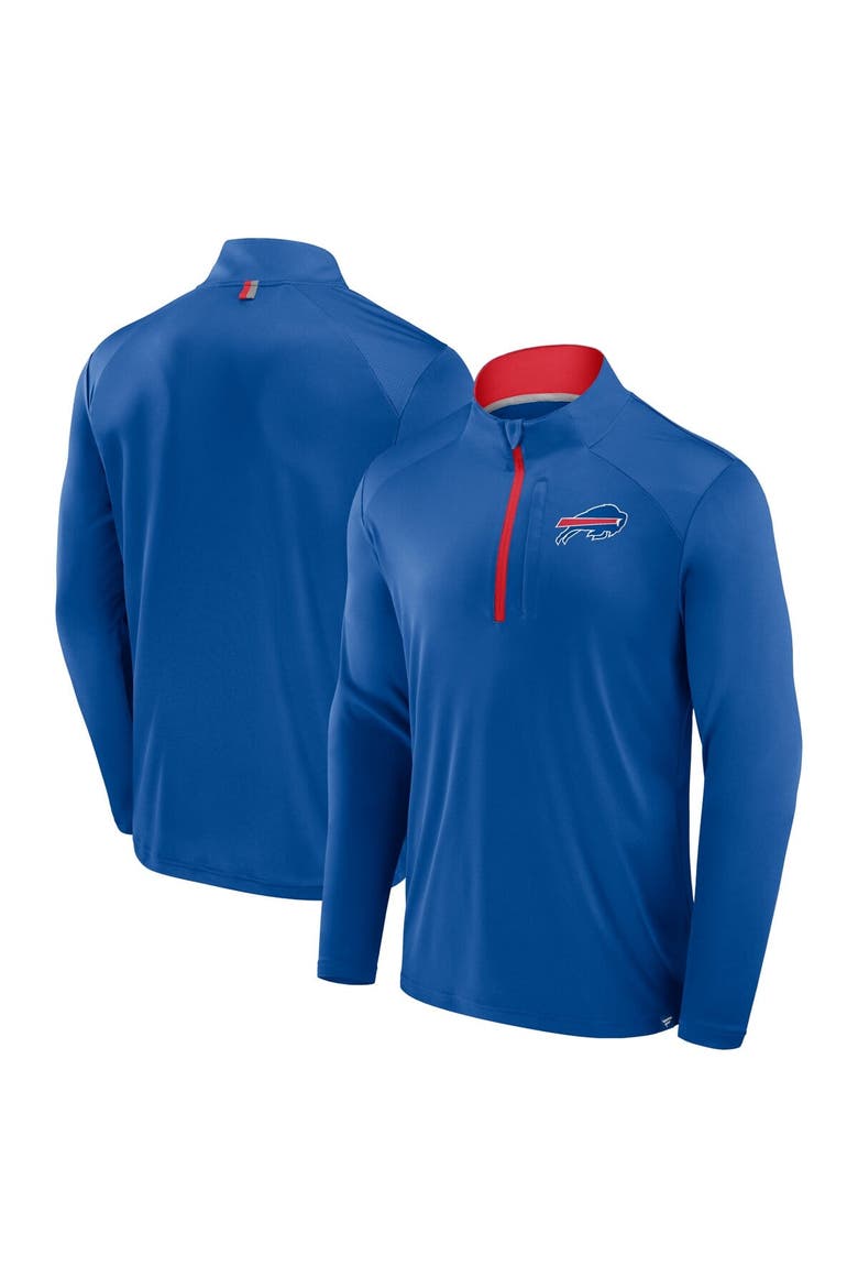 Men's Fanatics Royal Buffalo Bills Defender Long Sleeve Quarter-Zip Jacket, Main, color, Royal