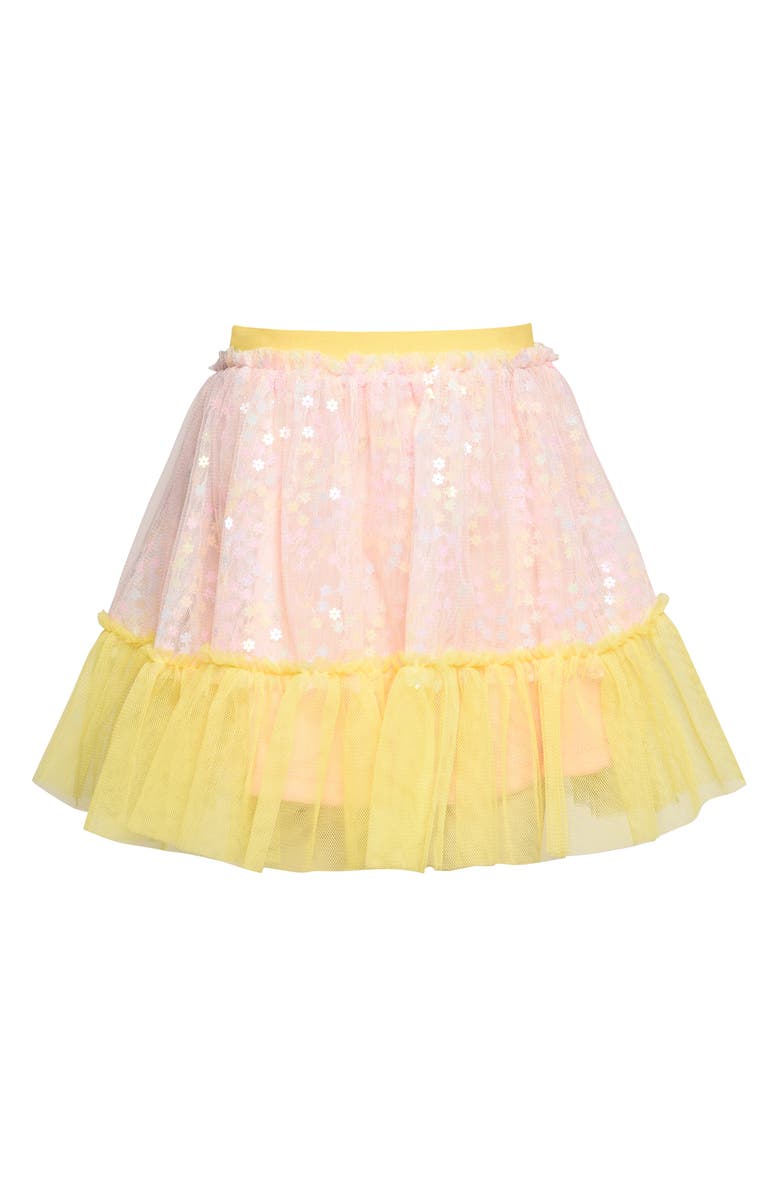 Truly Me Ruffle Sequin Skirt, Main, color, 