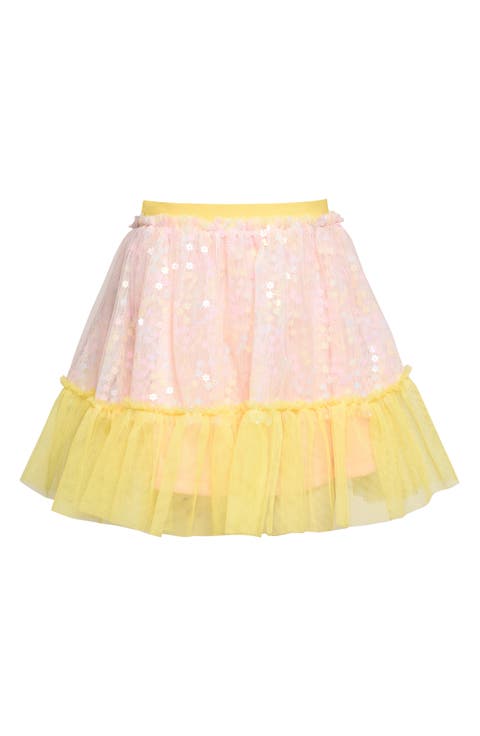 Ruffle Sequin Skirt (Toddler & Little Girl)