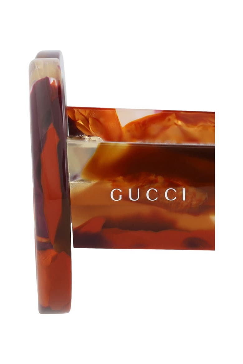Round Oversize Sunglasses, Alternate, color, ORANGE ORANGE VIOLET