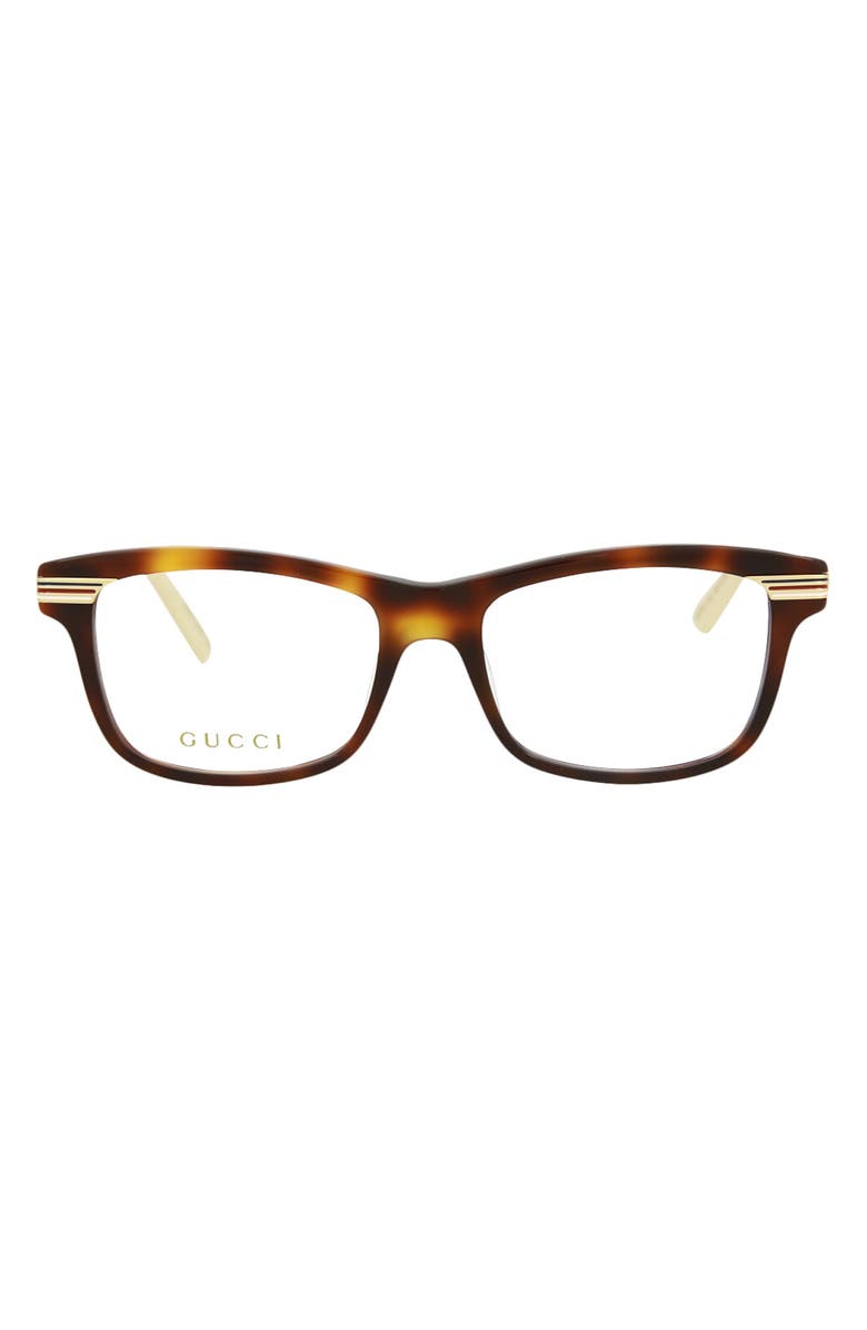 Gucci 52mm Square Optical Frames, Main, color,