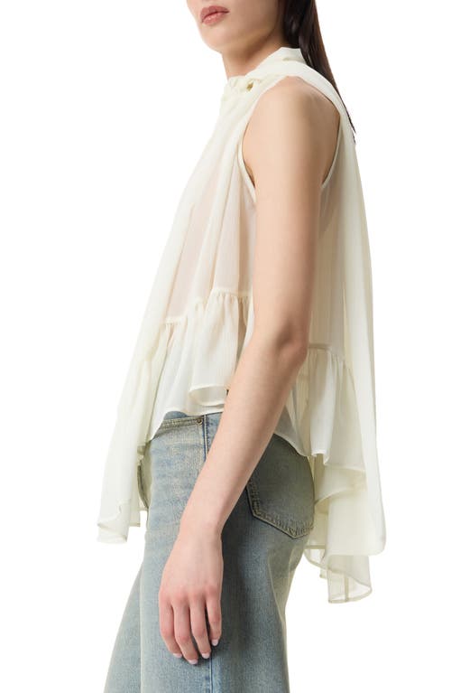 Robert Rodriguez Kellie Volume Halter Top In White