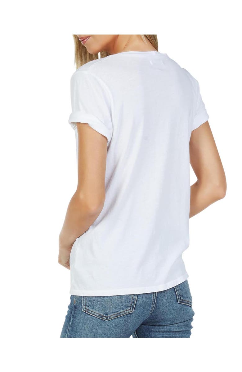 Lauren Moshi Croft Short sleeve Vintage Tee Exclusive Stud Skull Tee, Alternate, color, White