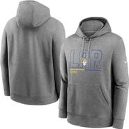Nike Men's Nike Heathered Gray Los Angeles Rams City Code Club Fleece Pullover Hoodie