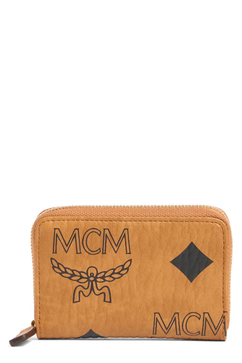 Aren Zip Wallet, Main, color, COGNAC