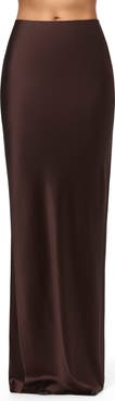 Naked Wardrobe Silk Maxi Skirt