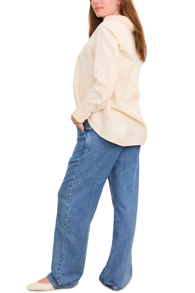 The Drapey Denim Wide Leg Pant, Alternate, color, Vintage Dream Blue