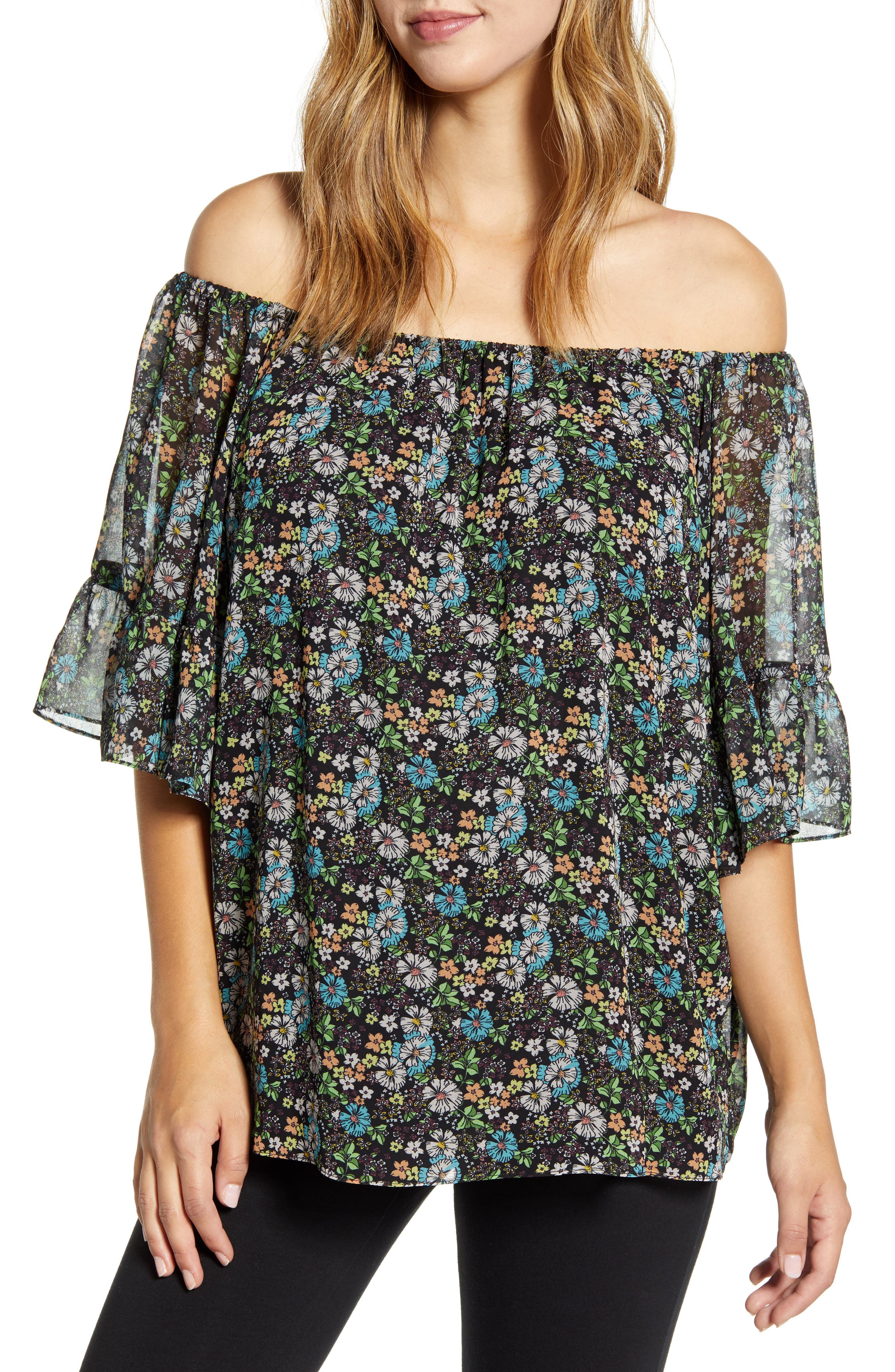 Off the Shoulder Maternity Blouse