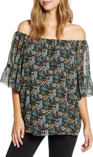 Maternal America Off the Shoulder Maternity Blouse