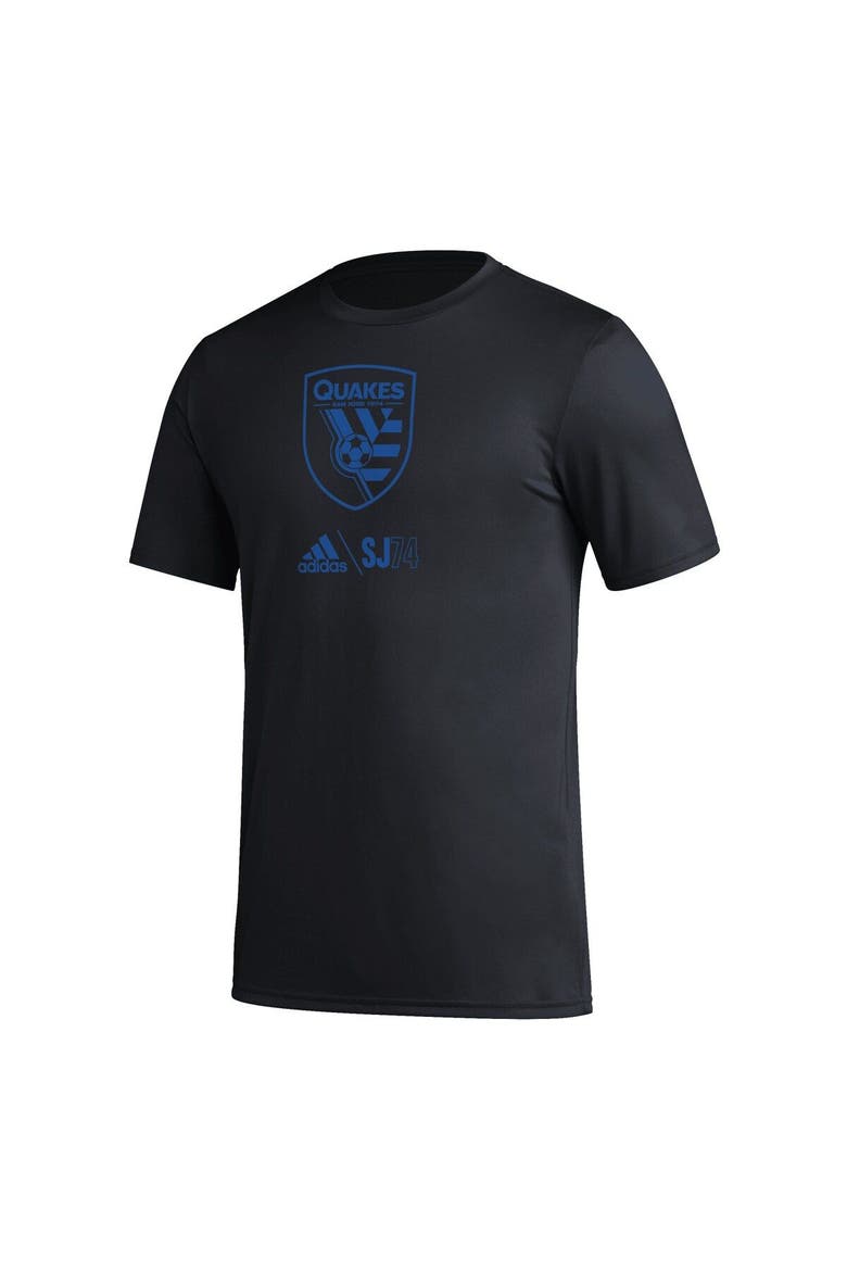 Men's adidas Black San Jose Earthquakes Icon AEROREADY T-Shirt, Alternate, color, Black
