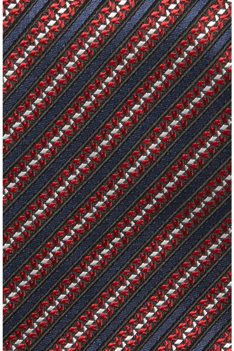 Stripe Mulberry Silk Tie, Alternate, color, RED