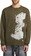 G-STAR Sprayed 89 Relaxed Organic Cotton Crewneck Sweater