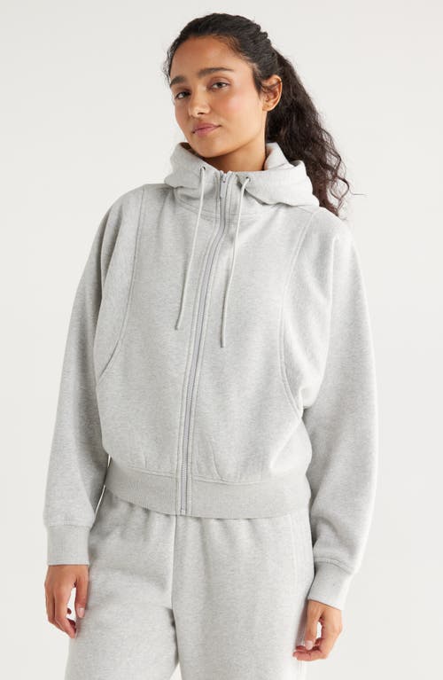 Zella Ultra Cozy Fleece Zip Hoodie In Blue