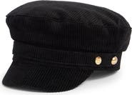BCBG Wide Wale Corduroy Skipper Cap
