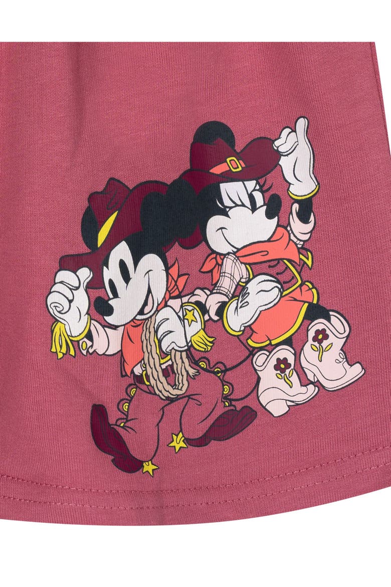 Mickey Mouse & Friends 2-Piece Tee and Shorts Set, Alternate, color, Pink Mickey Minnie