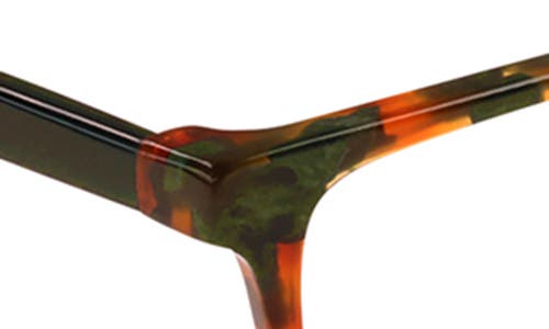 Eyebobs Number Crunchers 54mm Rectangular Reading Glasses In Green/brown Tortoise Forest