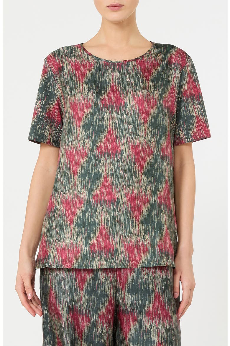 Lotre Silk Blend Jersey Top, Main, color, DARK GREY