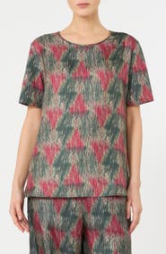 MM by Max Mara Lotre Silk Blend Jersey Top