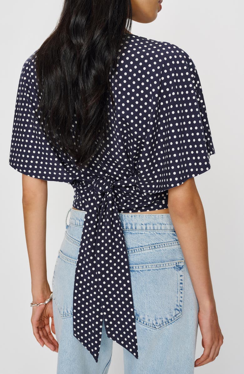 Reformation Avery Boatneck Knit Top, Alternate, color, Dream Dot