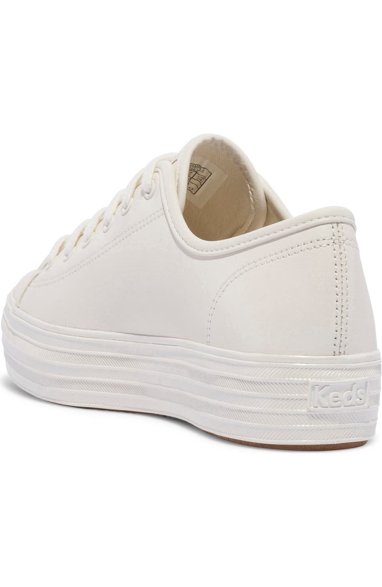 Keds<sup>®</sup> Triple Kick Platform Sneaker, Alternate, color, Off White Leather