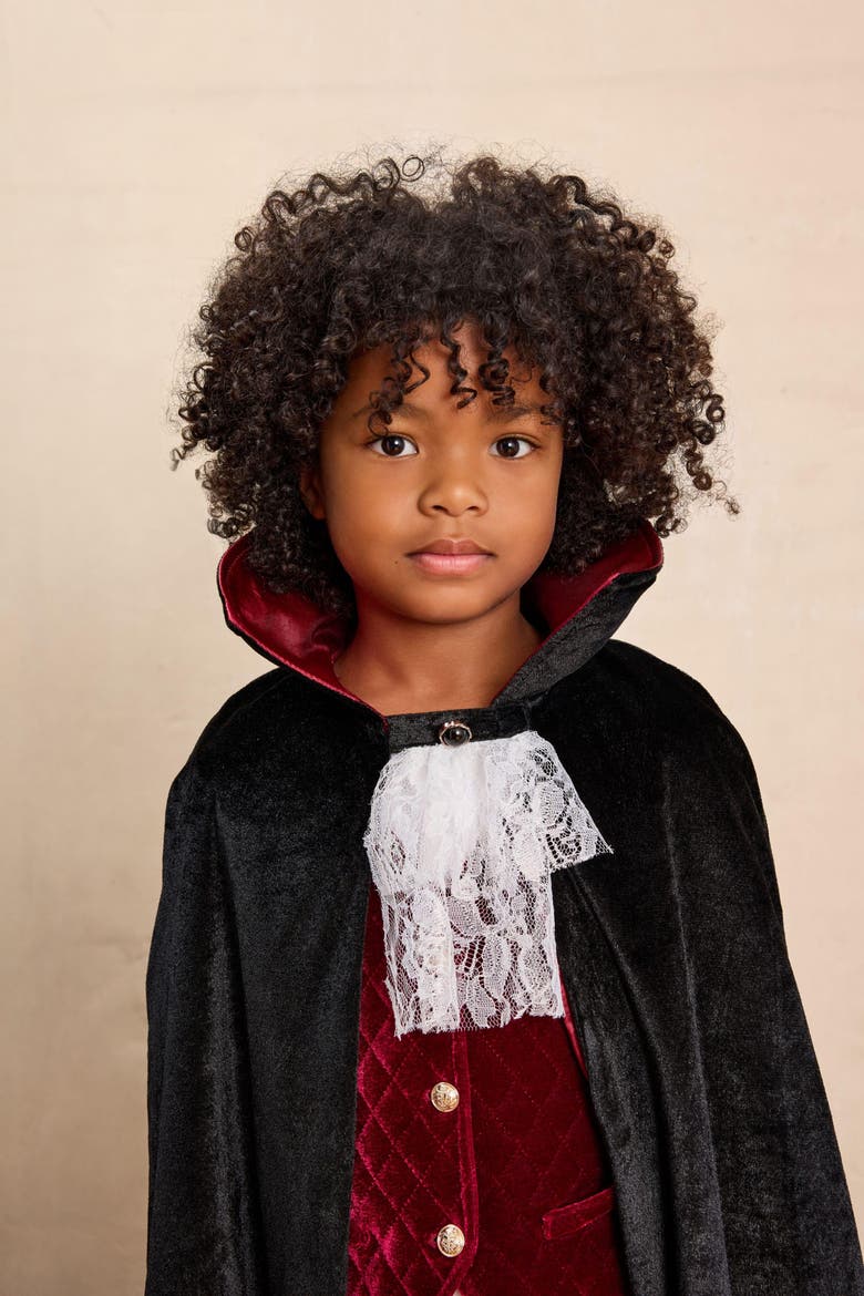 Vampire Cape for Kids, Alternate, color, Black