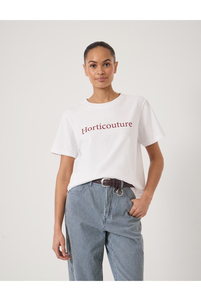 Short Sleeve Crew Neck Graphic T-Shirt, Main, color, White