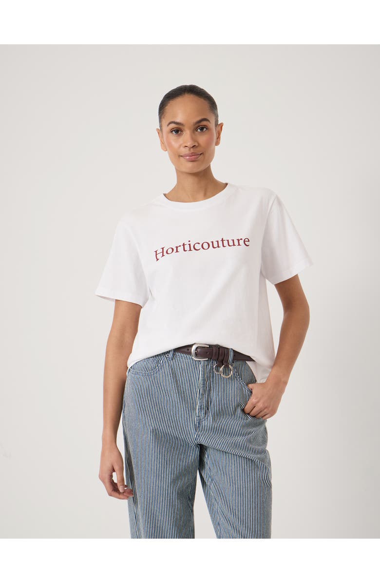 Hush Short Sleeve Crew Neck Graphic T-Shirt, Main, color, White