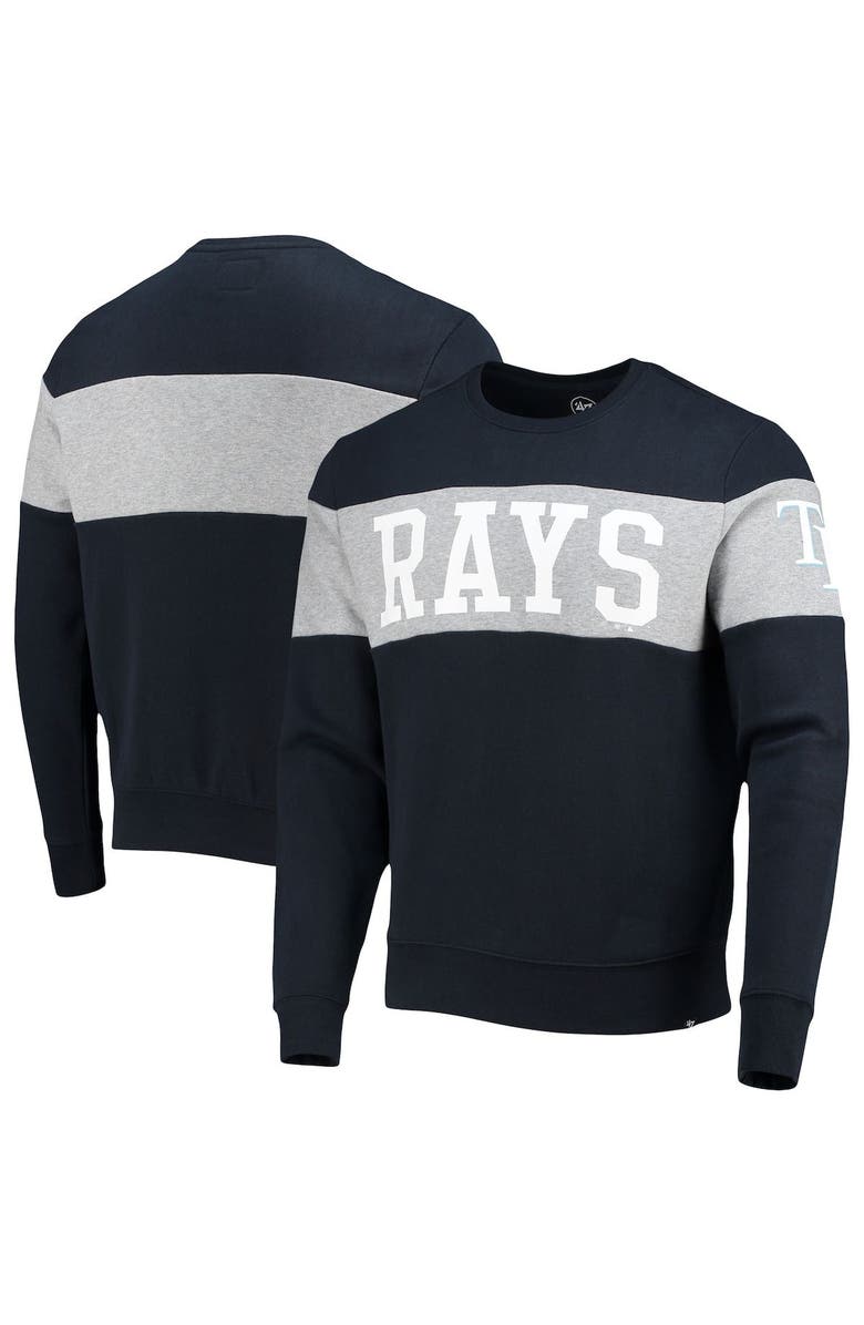 '47 Men's '47 Navy Tampa Bay Rays Interstate Pullover Sweatshirt, Main, color, Navy