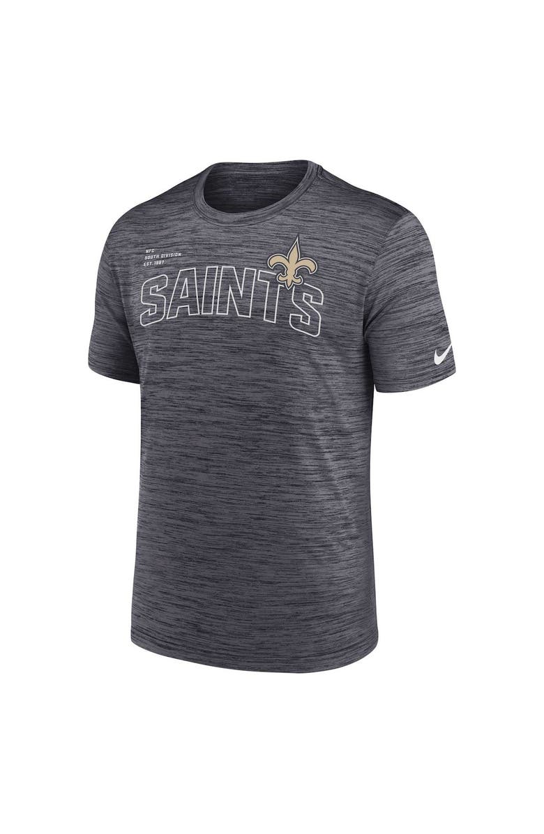 Nike Men's Nike Black New Orleans Saints Big & Tall Velocity Performance T-Shirt, Alternate, color,