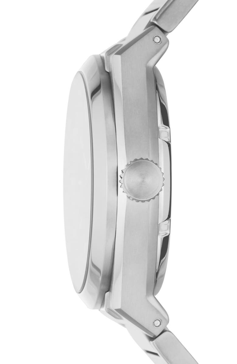 Fossil Everett Skeleton Bracelet Watch, 42mm, Alternate, color, Stainless Steel