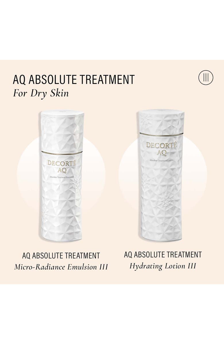 Decorté AQ Absolute Treatment Hydrating Lotion III, Alternate, color, 