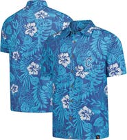 Margaritaville Men's Margaritaville Navy Cleveland Guardians Palm Shade Party Button-Up Shirt