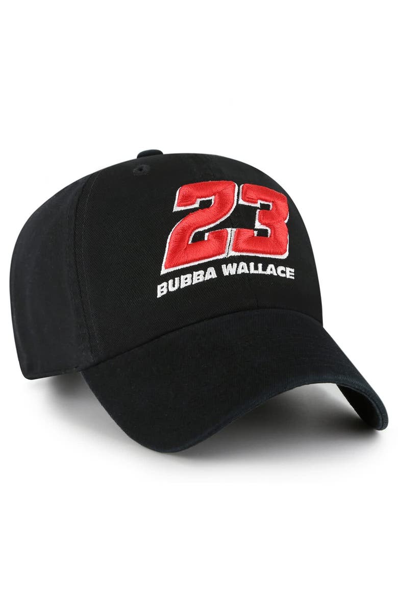 Men's '47  Black Bubba Wallace Clean Up Adjustable Hat, Alternate, color, Black