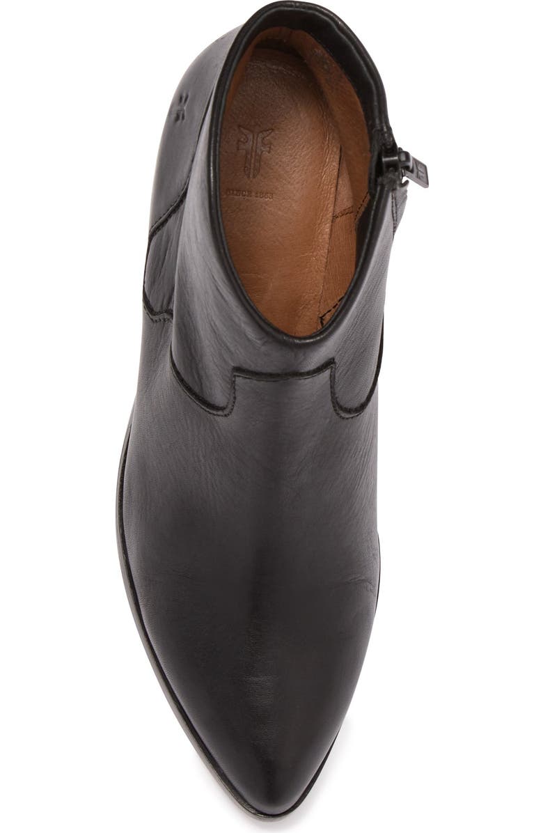 Frye Lila Western Leather Bootie, Alternate, color,