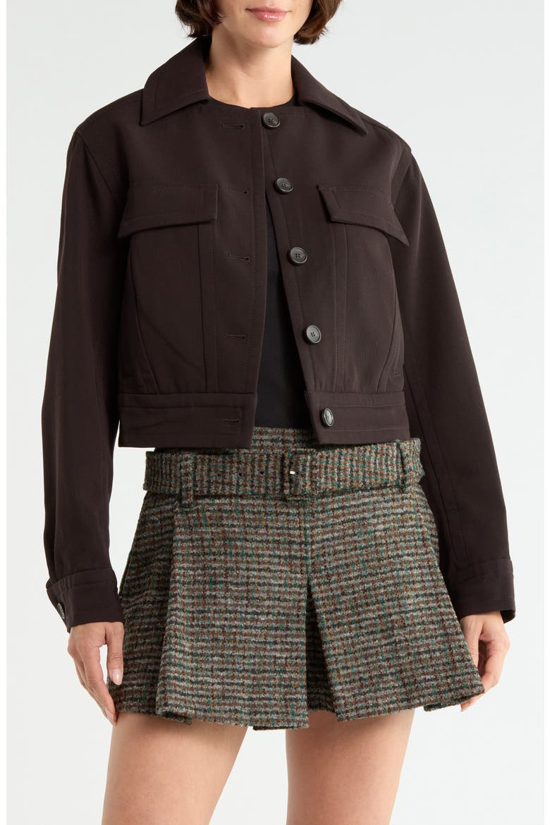 Blake Cropped Utility Jacket, Main, color, GANACHE