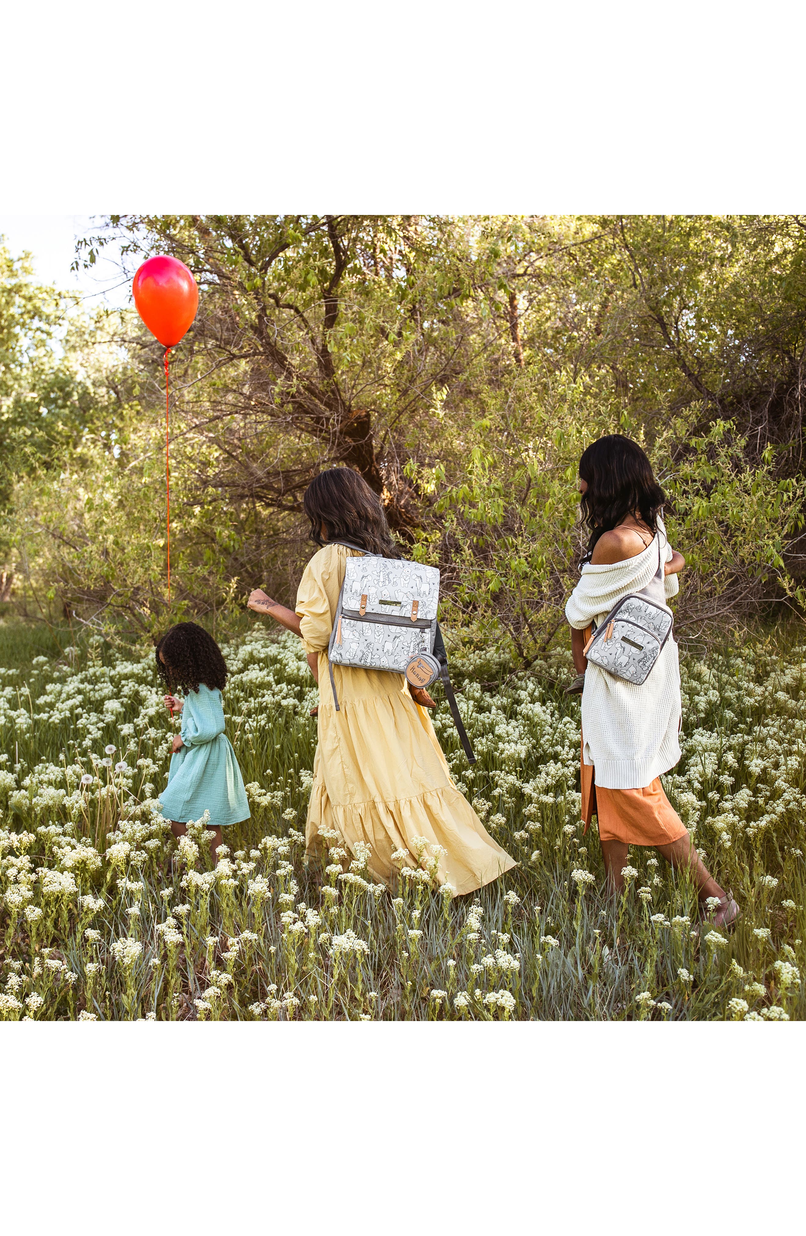 Petunia Pickle Bottom District x Disney Playful Pooh Backpack Diaper Bag Set, Alternate, color, 