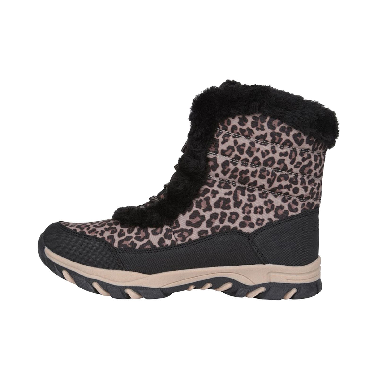Ohio Leopard Print Thermal Snow Boots, Alternate, color, Black