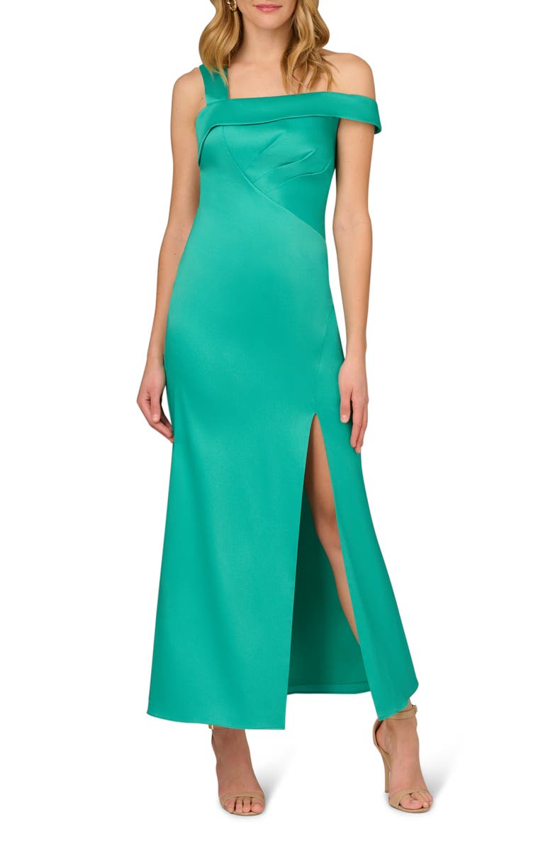 Aidan Mattox by Adrianna Papell Stretch Mikado Trumpet Gown, Main, color, 