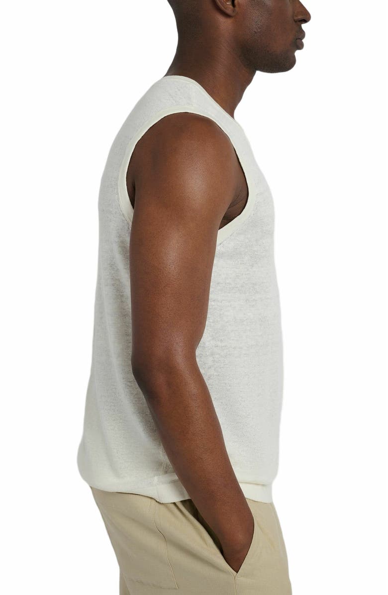 Onia Linen Sweater Tank Top, Alternate, color, 