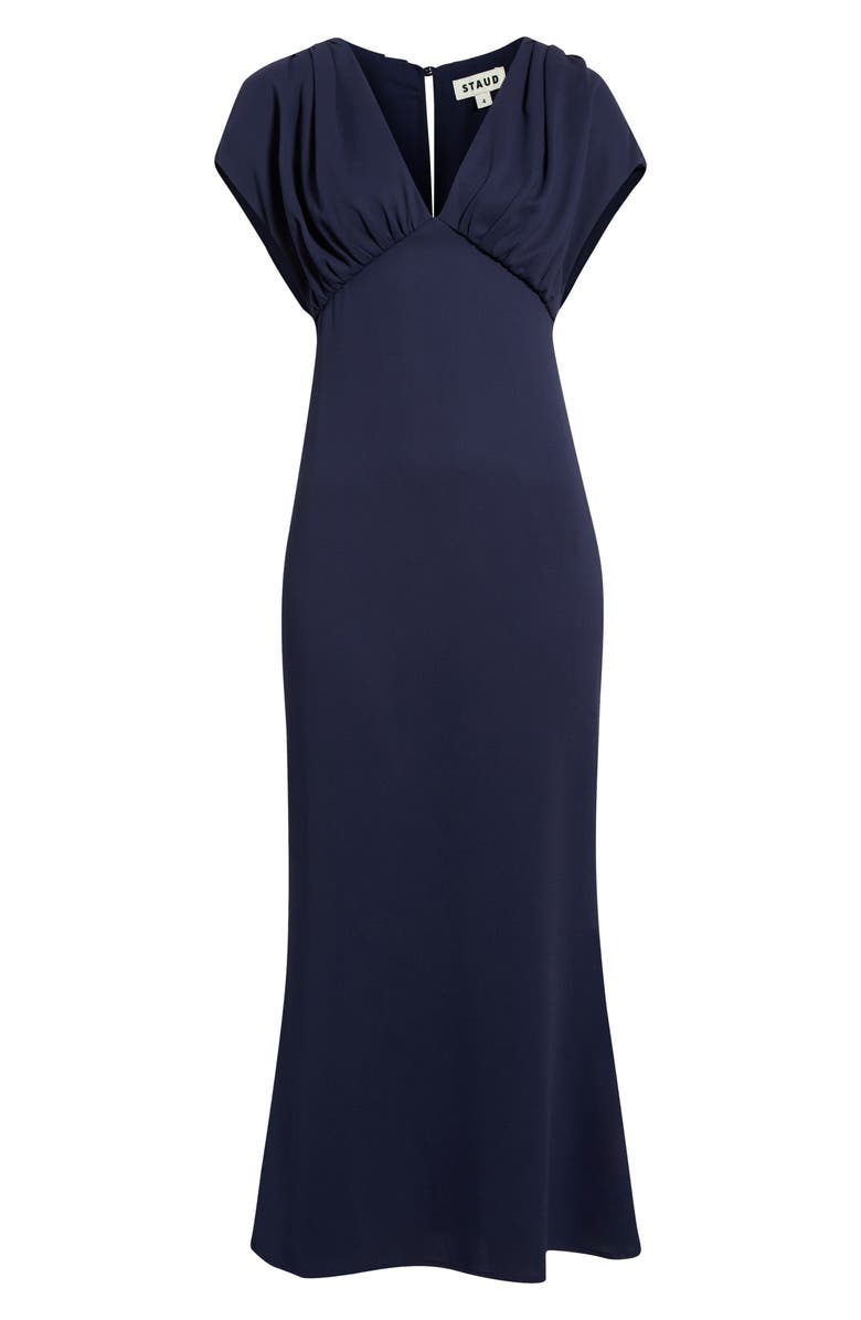 STAUD Char Empire Waist Dress, Main, color, Navy