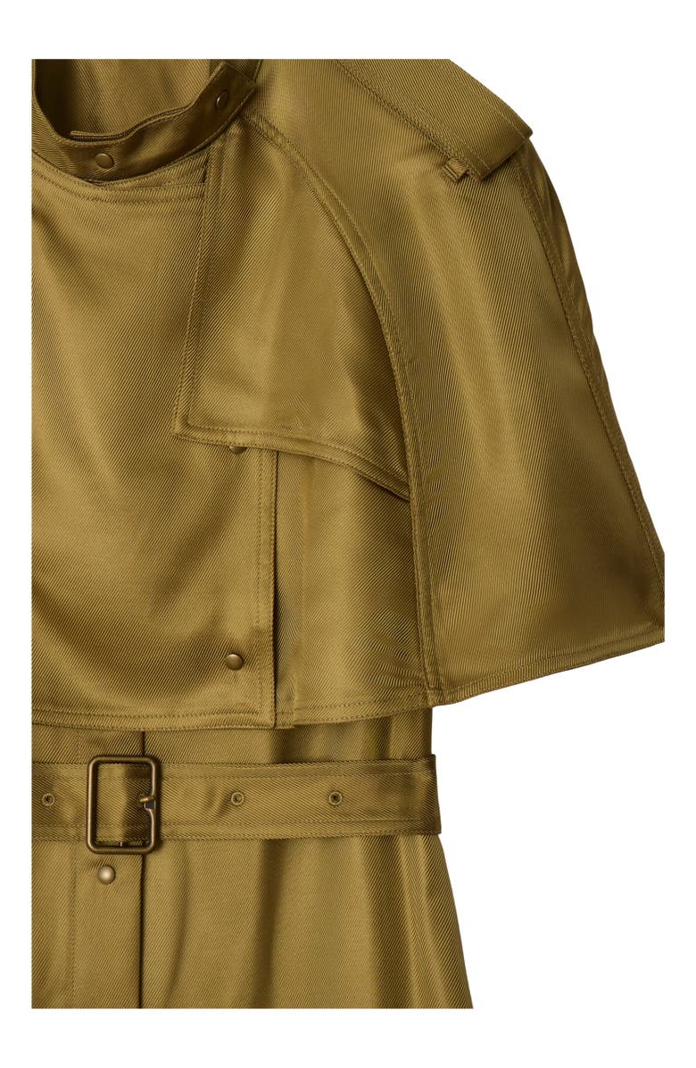 Burberry Viscose Trench Dress, Alternate, color, Walrus