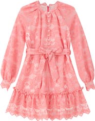 Marlo Kids Kaia Lace Embroidered Mini Dress