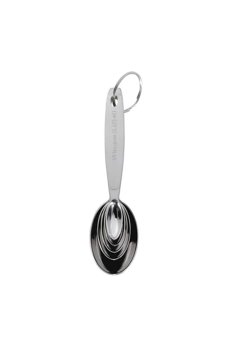 Stainless Steel Measuring Spoon Set, 5 Piece, Alternate, color, Silver