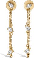 Adina Reyter Lab Grown Pear Cut Diamond Chain Drop Earrings