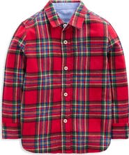 Mini Boden Kids' Check Cotton Shirt