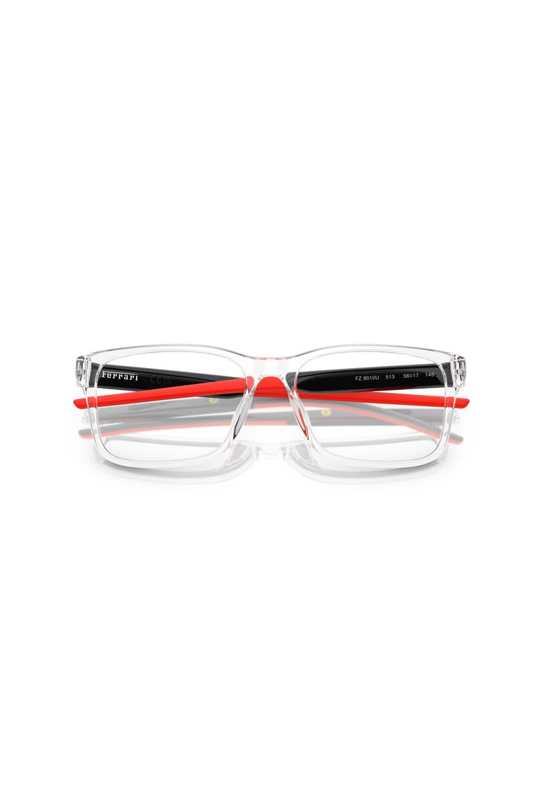 59mm Square optical glasses, Alternate, color, Transparent